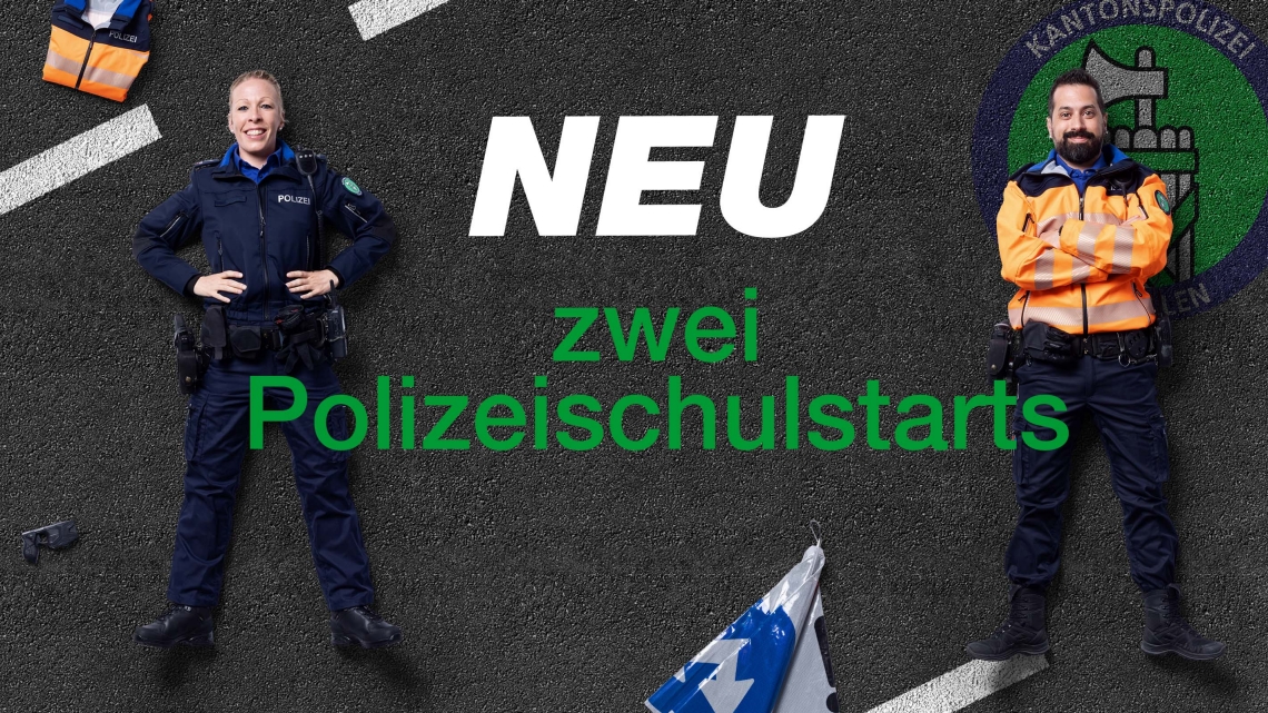 Zwei Polizeischulstarts